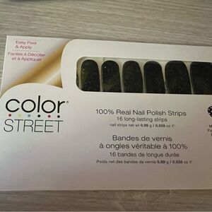 Color Street Black Nail Polish Strips - Dublin the Fun